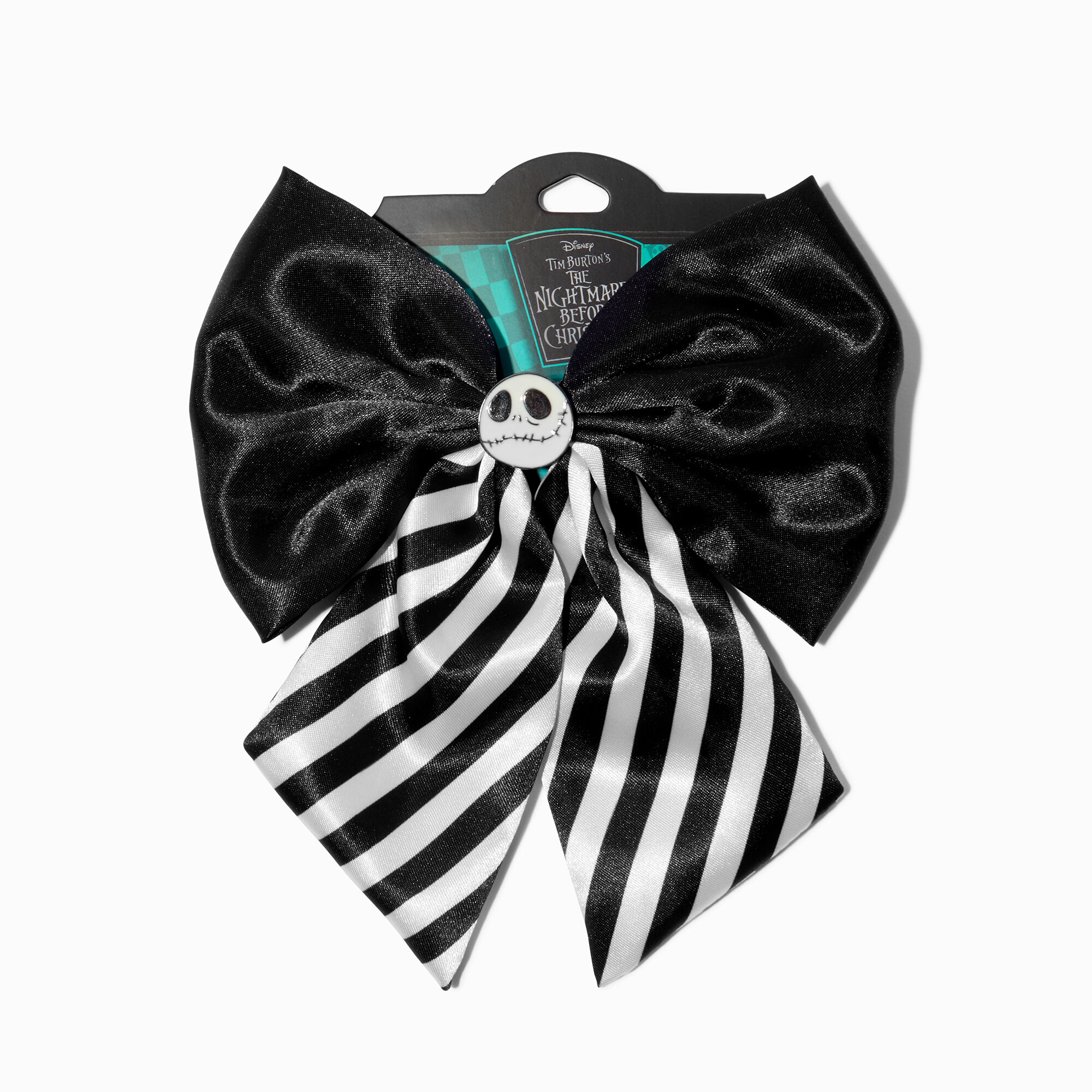 View Claires The Nightmare Before Christmas Jack Skellington Hair Bow Clip information