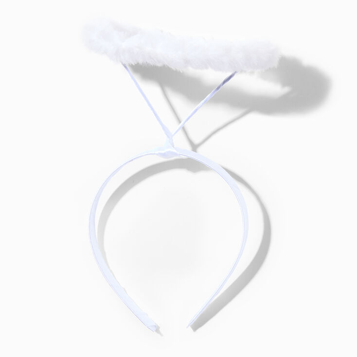 Claire&#39;s Club White Nativity Halo Feather Headband,
