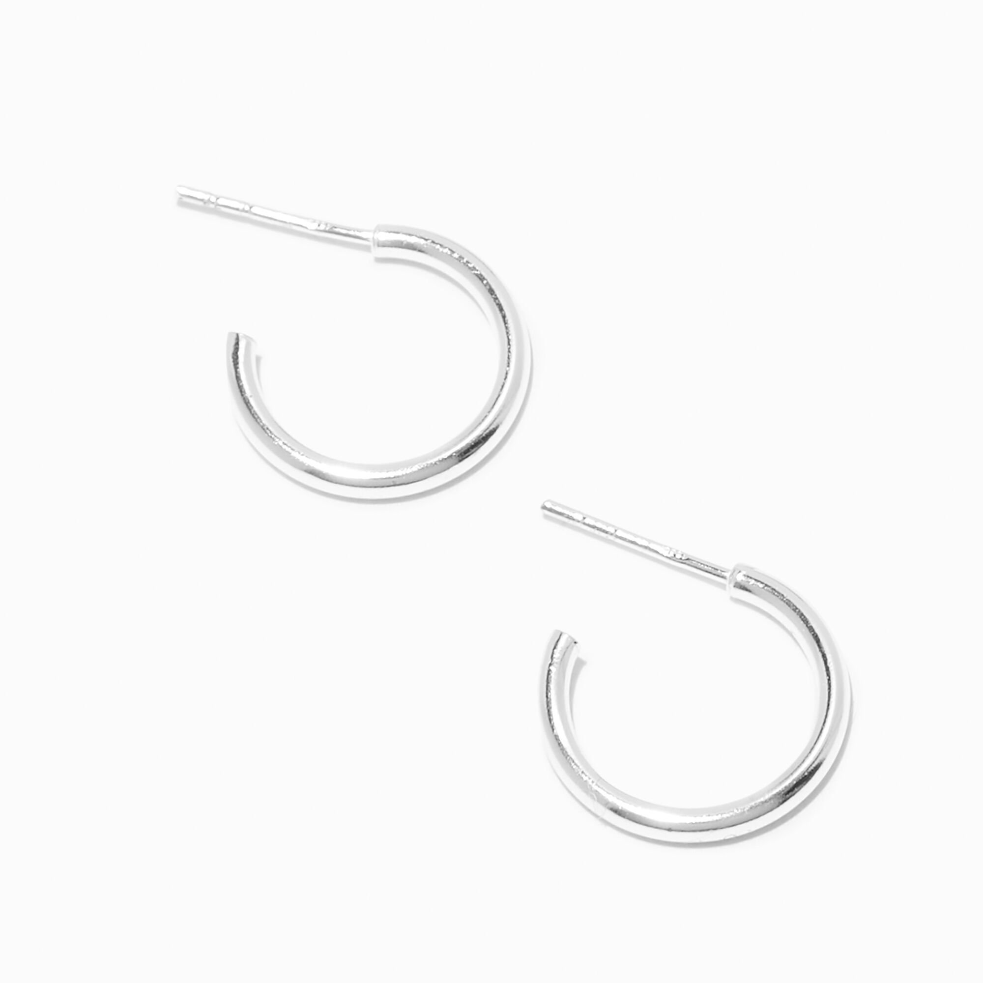 Claire's sterling silver hoops on sale