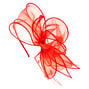 Red Chiffon Bow Hair Fascinator,