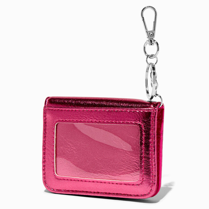 Fuchsia Pink Ombre Bling Coin Purse,