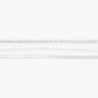 Silver-tone Rhinestone &amp; Pearl Bracelets - 3 Pack,