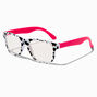 Claire&#39;s Club Cow Print Retro Clear Lens Frames,