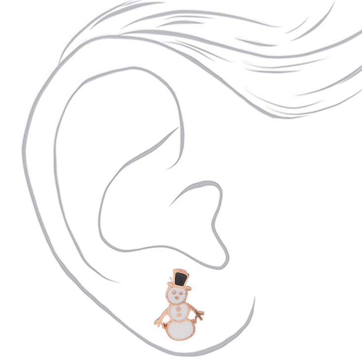 Lot de 6 paires de clous d&rsquo;oreille de No&euml;l,