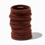 Brown Rolled Hair Ties - 12 Pack,