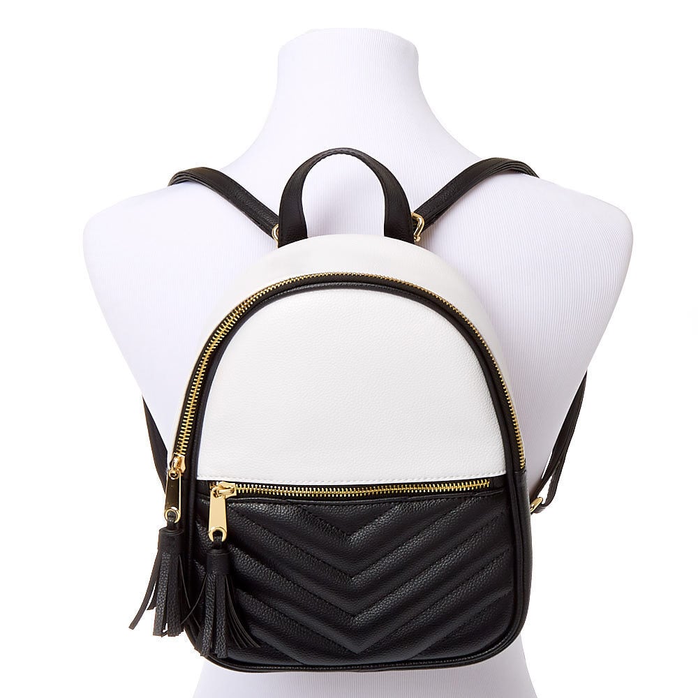 Chevron quilted mini clearance backpack