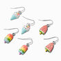 1&quot; Rainbow Glitter Popsicle Drop Earrings &#40;3 Pack&#41;,