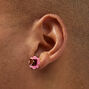 Clous d&#39;oreilles ours fleur rose phosphorescents avec tige couleur argent&eacute;e C LUXE by Claire&#39;s,