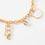 Gold Cat Charm Bracelet,