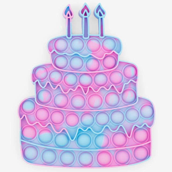 Birthday Cake Push Poppers Fidget Toy &ndash; Styles May Vary,