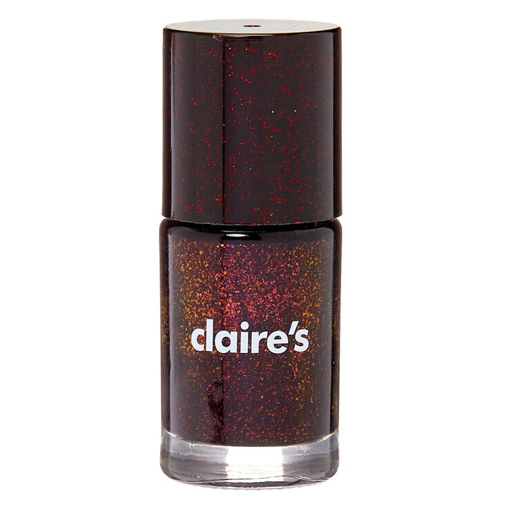 Shimmer Nail Polish - Midnight Red,