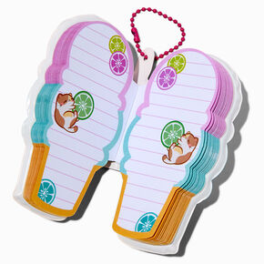 Puffy Ice Cream Cone Mini Diary Keychain,