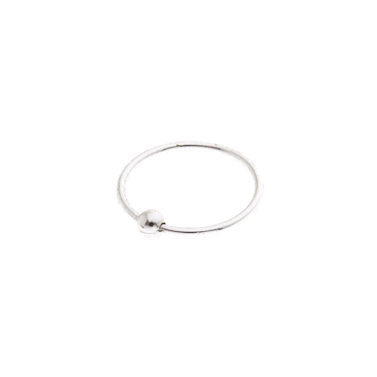 Sterling Silver 22G Classic Nose Ring,