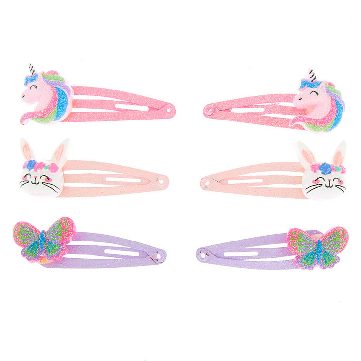 Claire&#39;s Club Spring Critter Snap Hair Clips - 6 Pack,