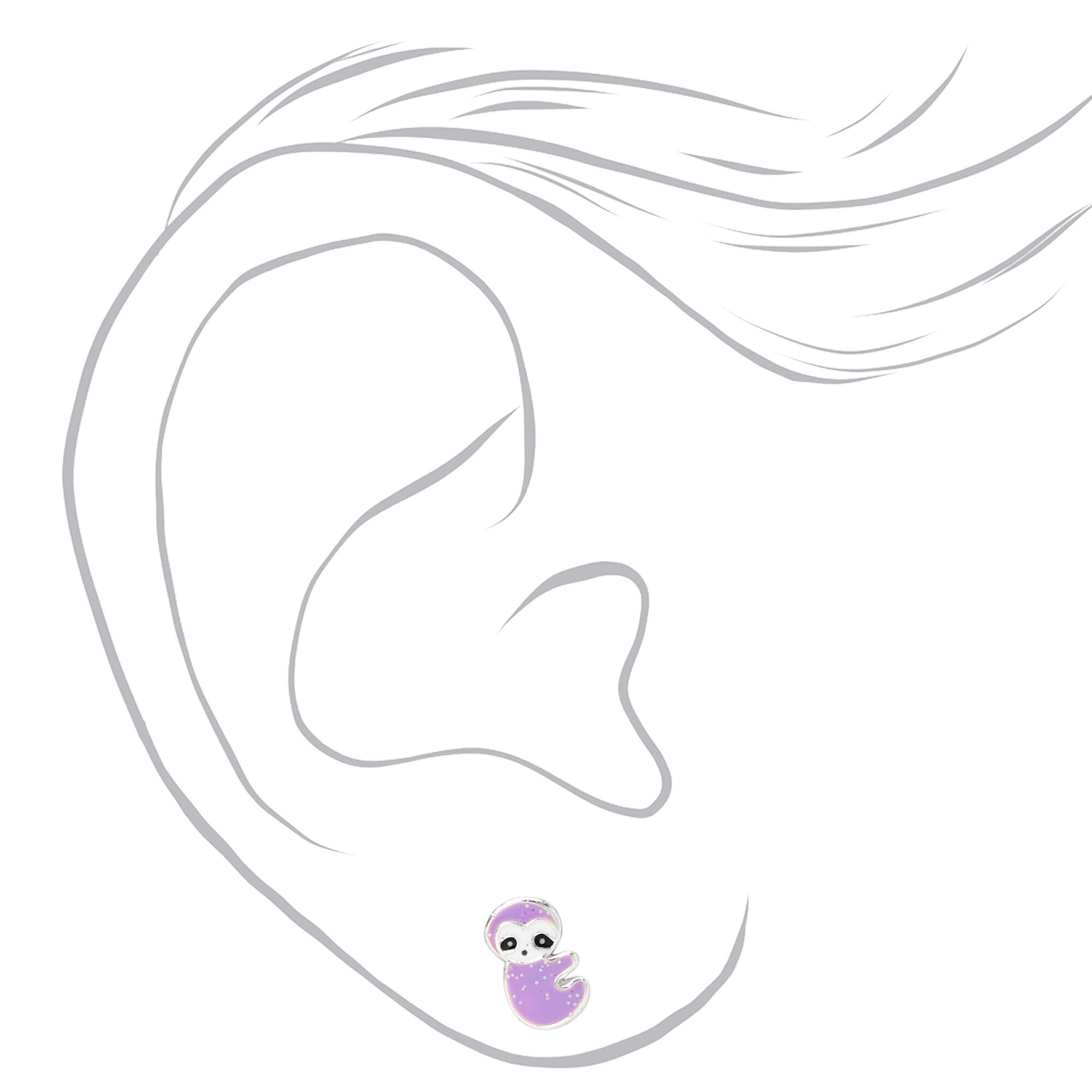 Sloth hotsell earrings claire's