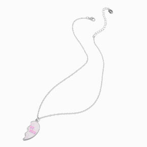 Best Friends Faded Split-Heart Pendant Necklaces - 2 Pack,