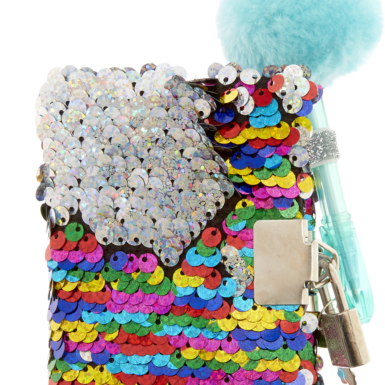 Claire's Club Rainbow Reversible Sequin Notebook,