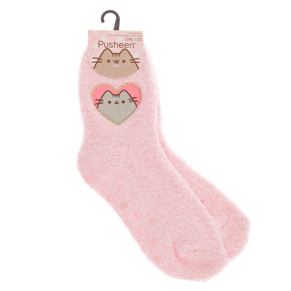 Pusheen Cosy Socks Pink Claire s
