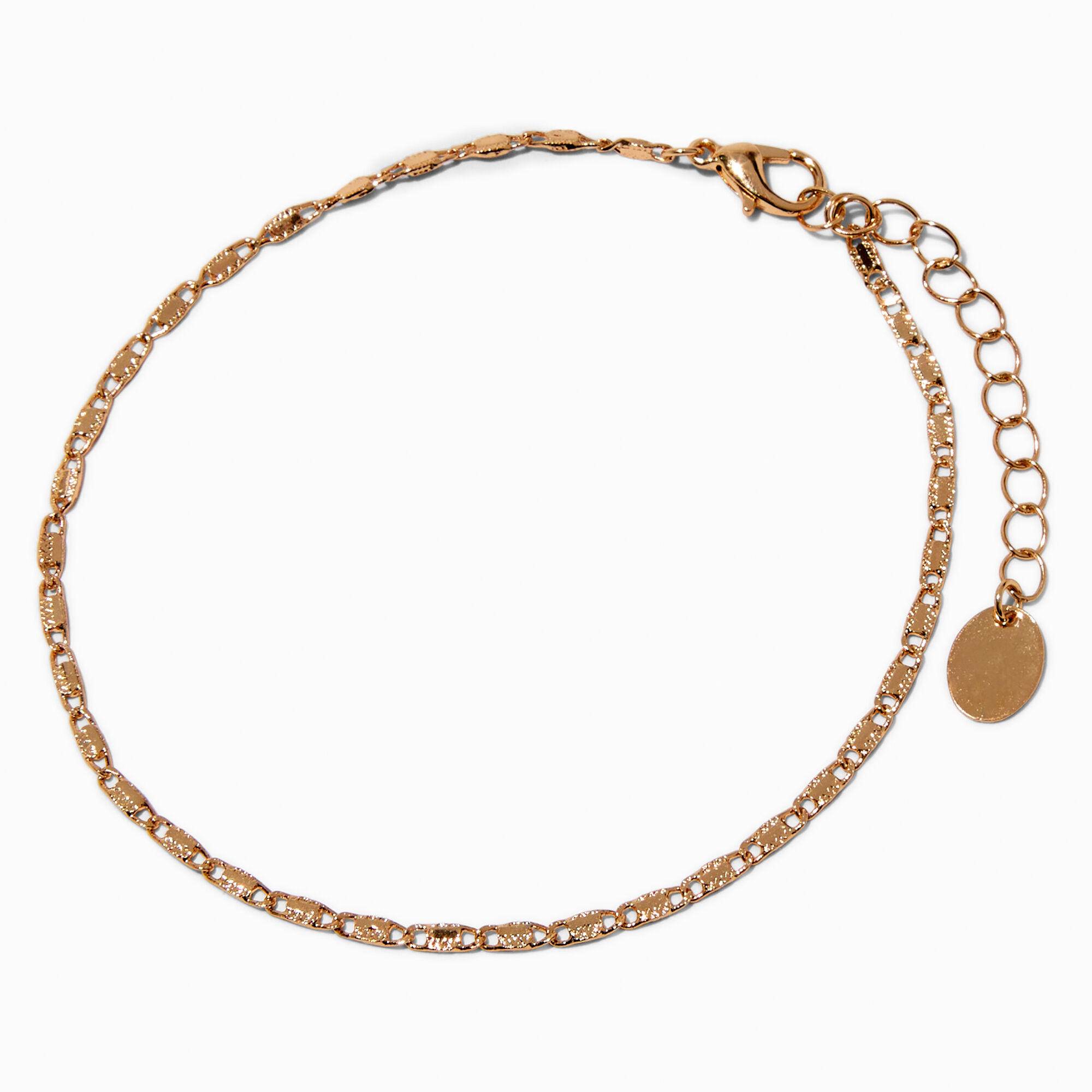 View Claires Tone Sicily Chain Anklet Gold information