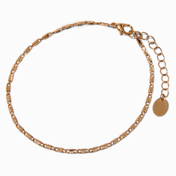 Gold-tone Sicily Chain Anklet,