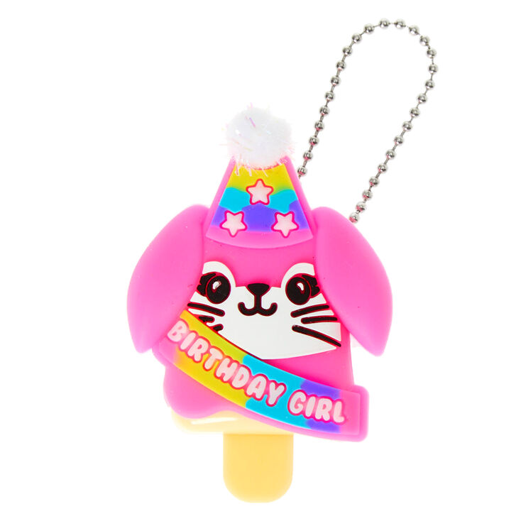Claire's Gloss lapine anniversaire de Pucker Pops - Parfum gâteau d'anniversaire