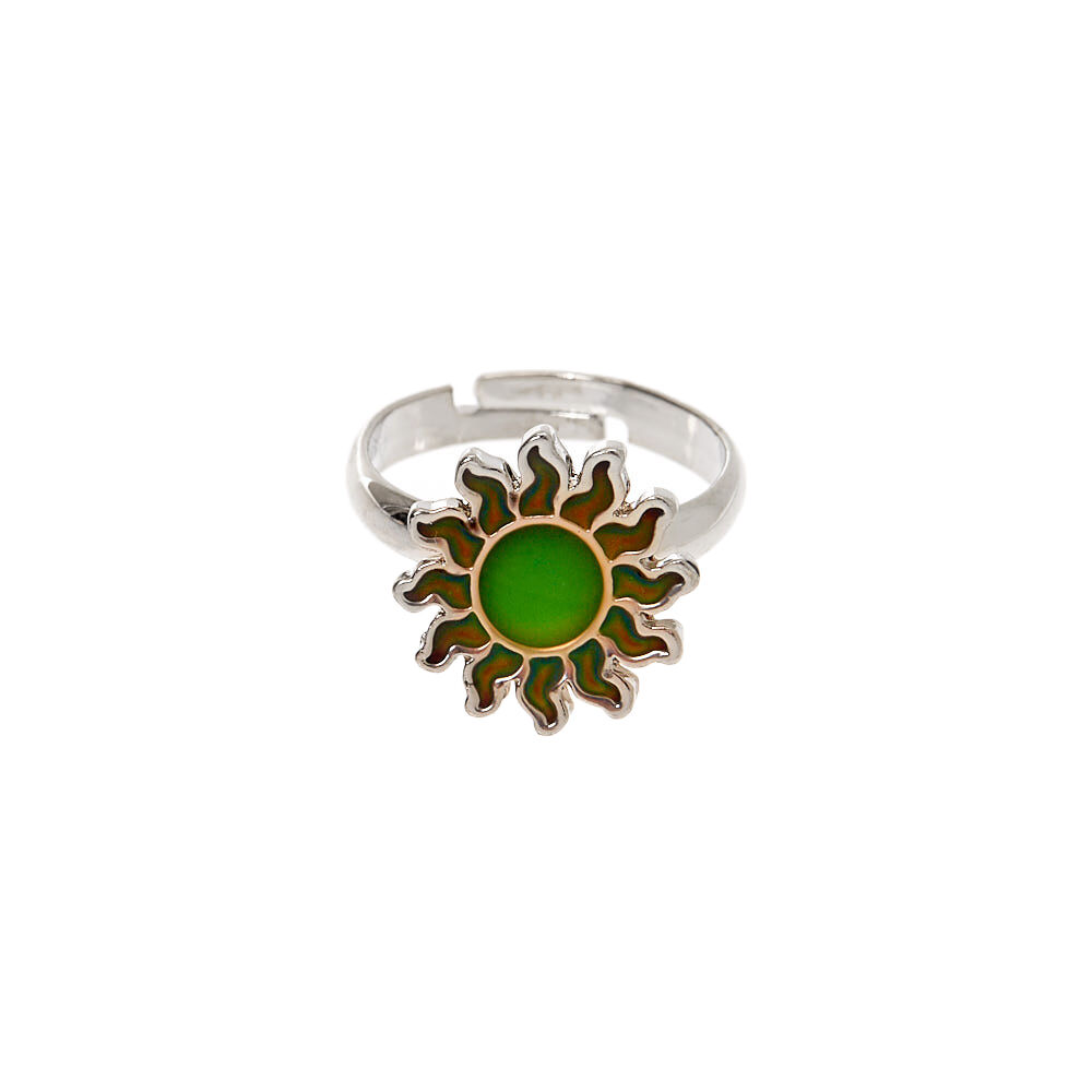 Silver Sun Mood Ring,