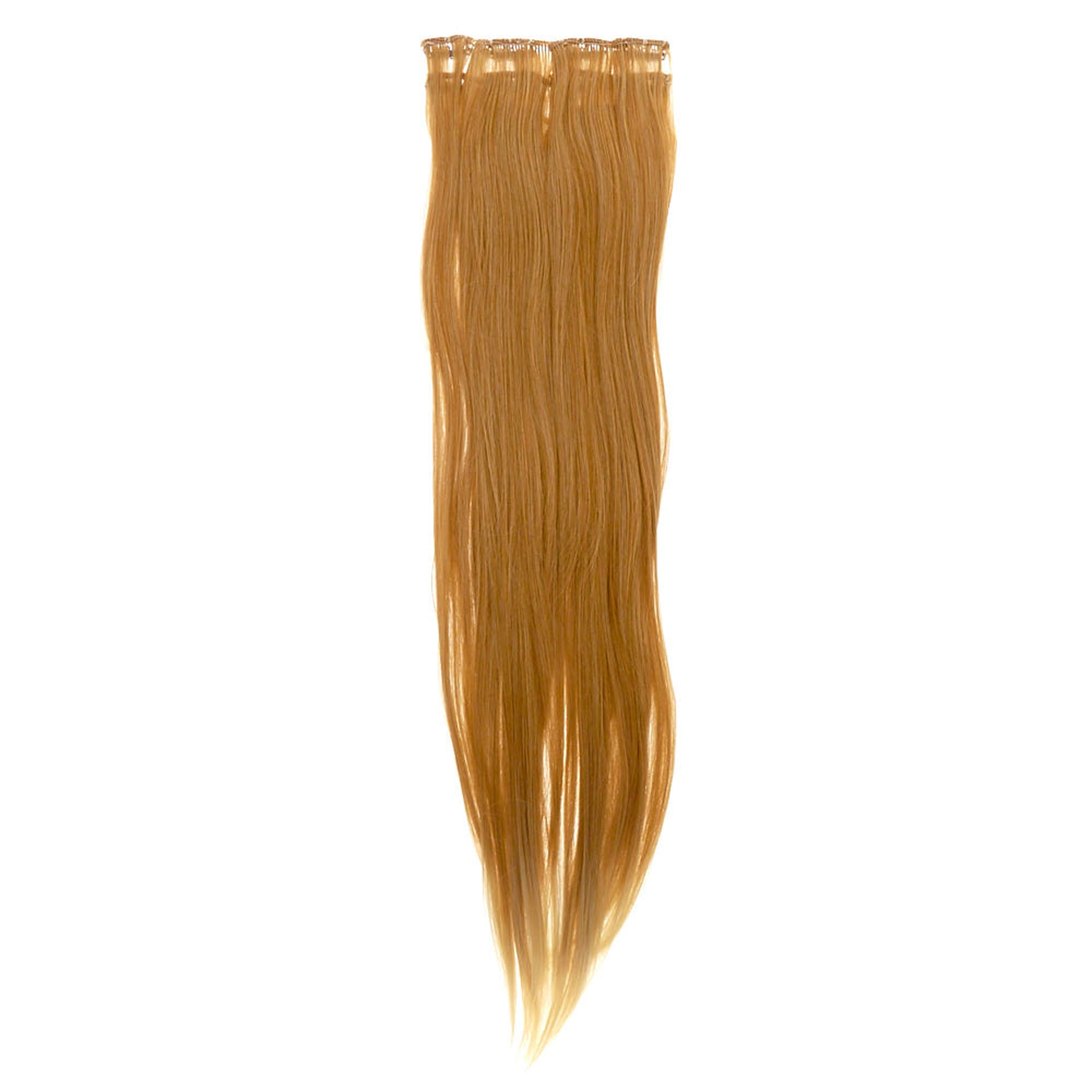 Straight Faux Hair Clip In Extensions - Blonde, 4 Pack | Claire's