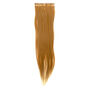 Extensions de cheveux synth&eacute;tiques raides &agrave; clip - Blond, lot de 4,