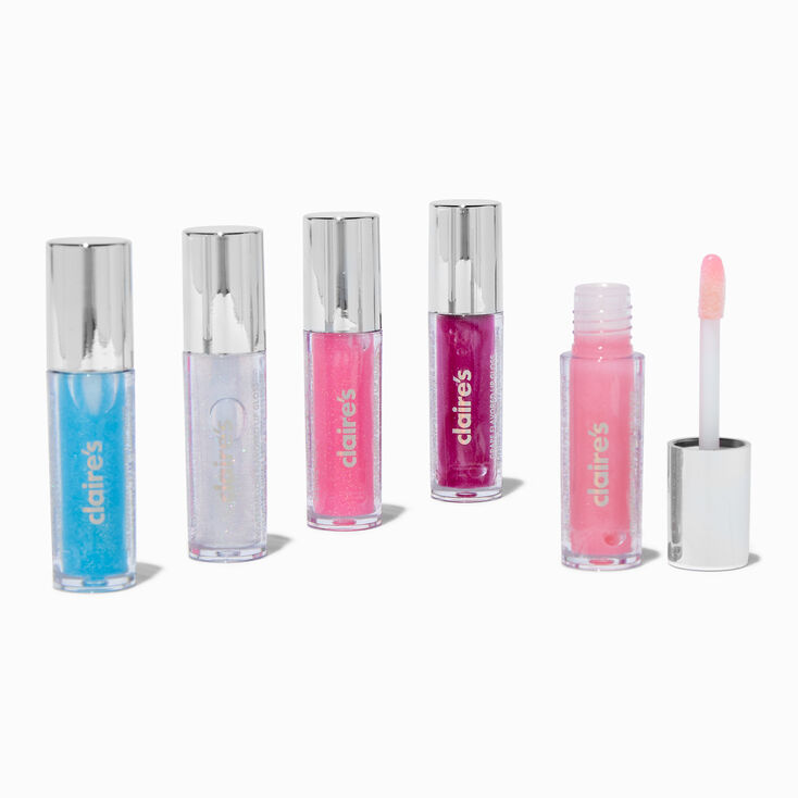Purple Sprinkle Flavored Lip Gloss Set - 5 Pack,