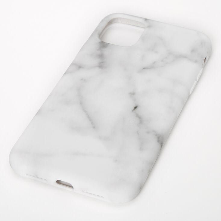 Coque de portable blanche effet marbr&eacute; - Compatible avec iPhone&reg;&nbsp;11,