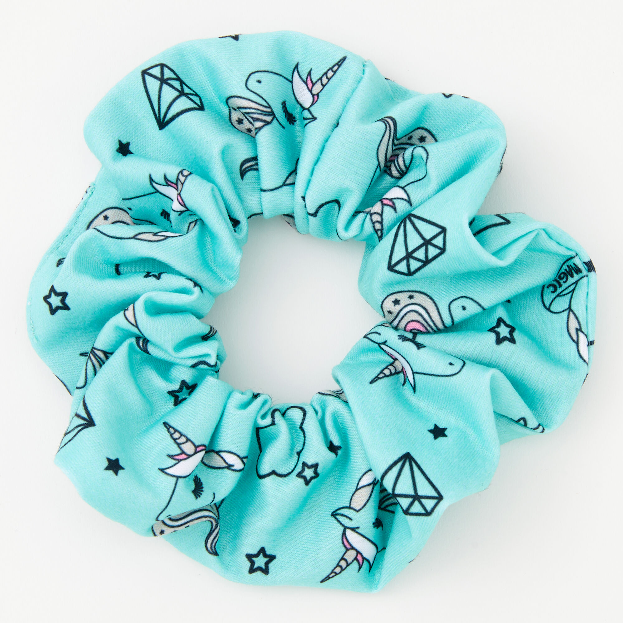 Medium Unicorn Magic Hair Scrunchie - Mint,