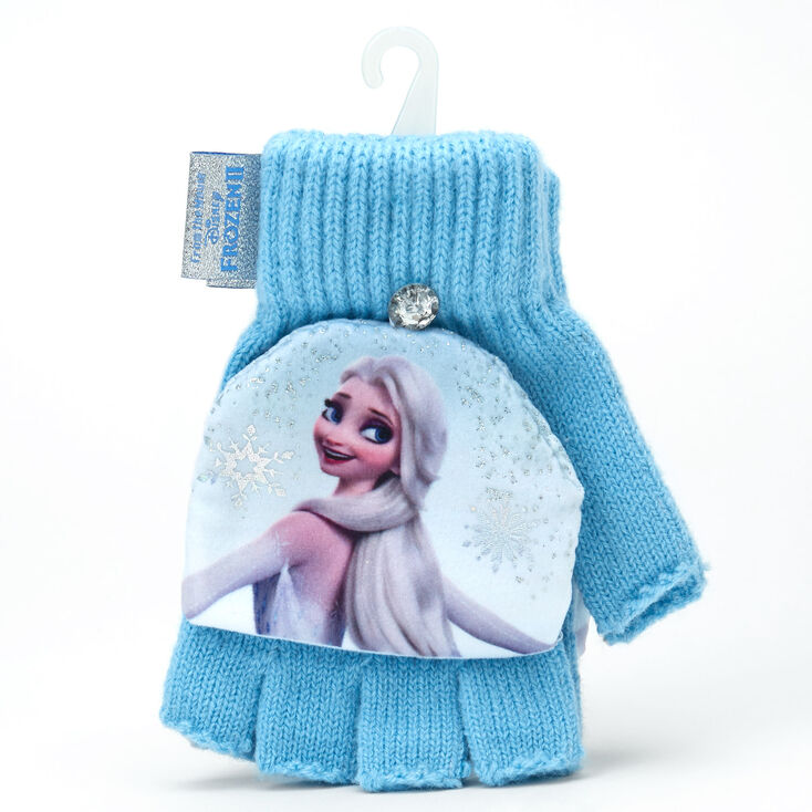 &copy;Disney Frozen 2 Fingerless Gloves With Mitten Flap &ndash; Blue,