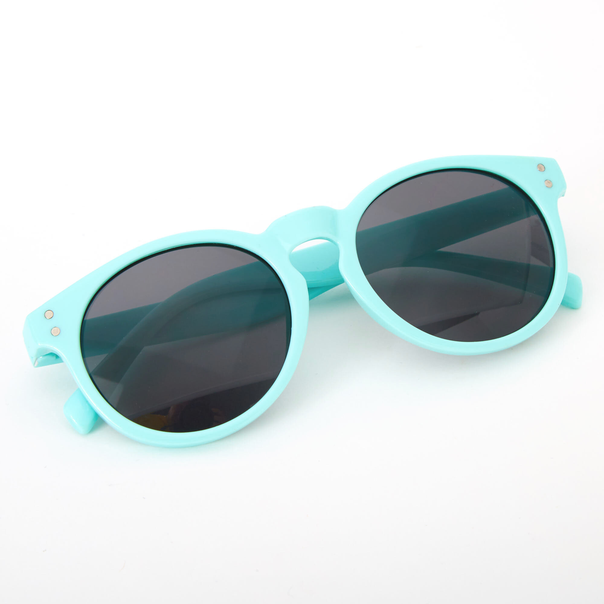 Claire's Club Round Sunglasses - Mint,