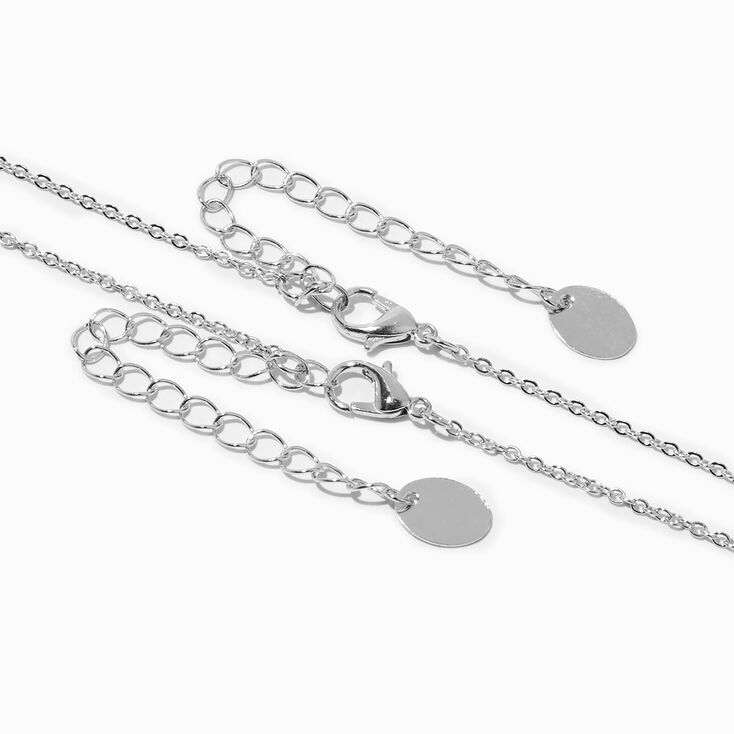 Best Friends Split Planet Heart Mood Necklaces - 2 Pack,