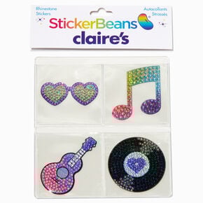 StickerBeans&reg; Claire&#39;s Exclusive Music Rhinestone Sticker Set - 4 Pack,