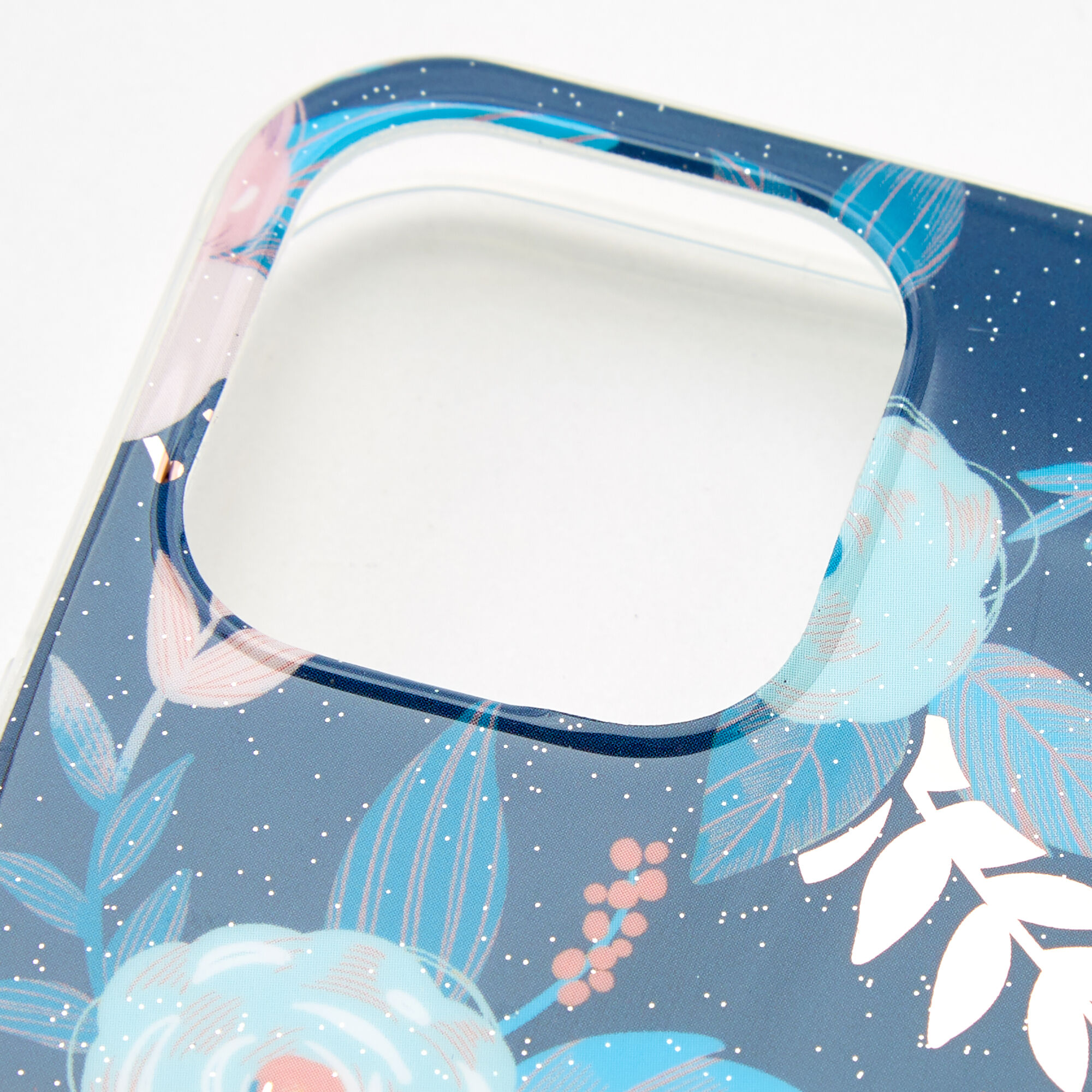Blue Floral Protective Phone Case - Fits iPhone® 12/12 Pro,