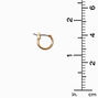 Gold-tone 10mm Mini Hoop Earrings,