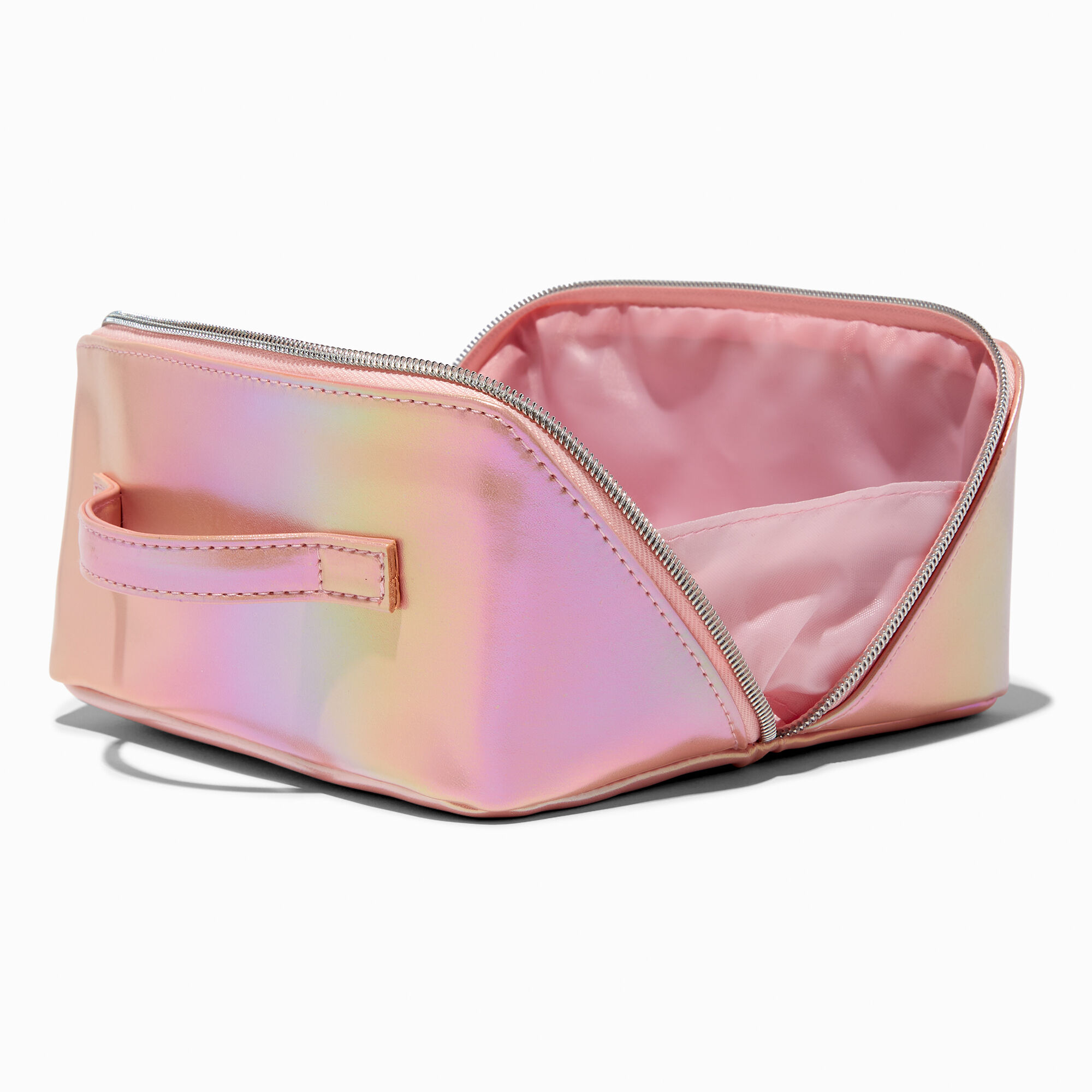 View Claires Flat Ab Makeup Bag Pink information