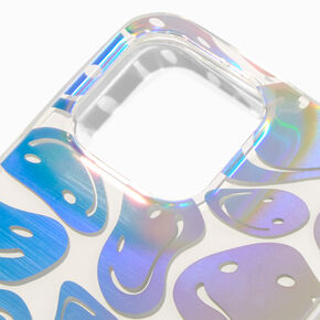 Holographic Happy Face Protective Phone Case - Fits iPhone&reg; 14 Pro Max,