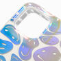 Holographic Happy Face Protective Phone Case - Fits iPhone&reg; 14 Pro Max,