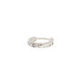 Silver Eternity Crystal Cartilage Earring,