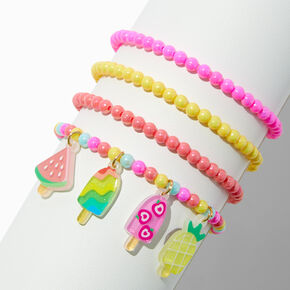 Claire&#39;s Club Bright Ice Pop Stretch Bracelets - 4 Pack,