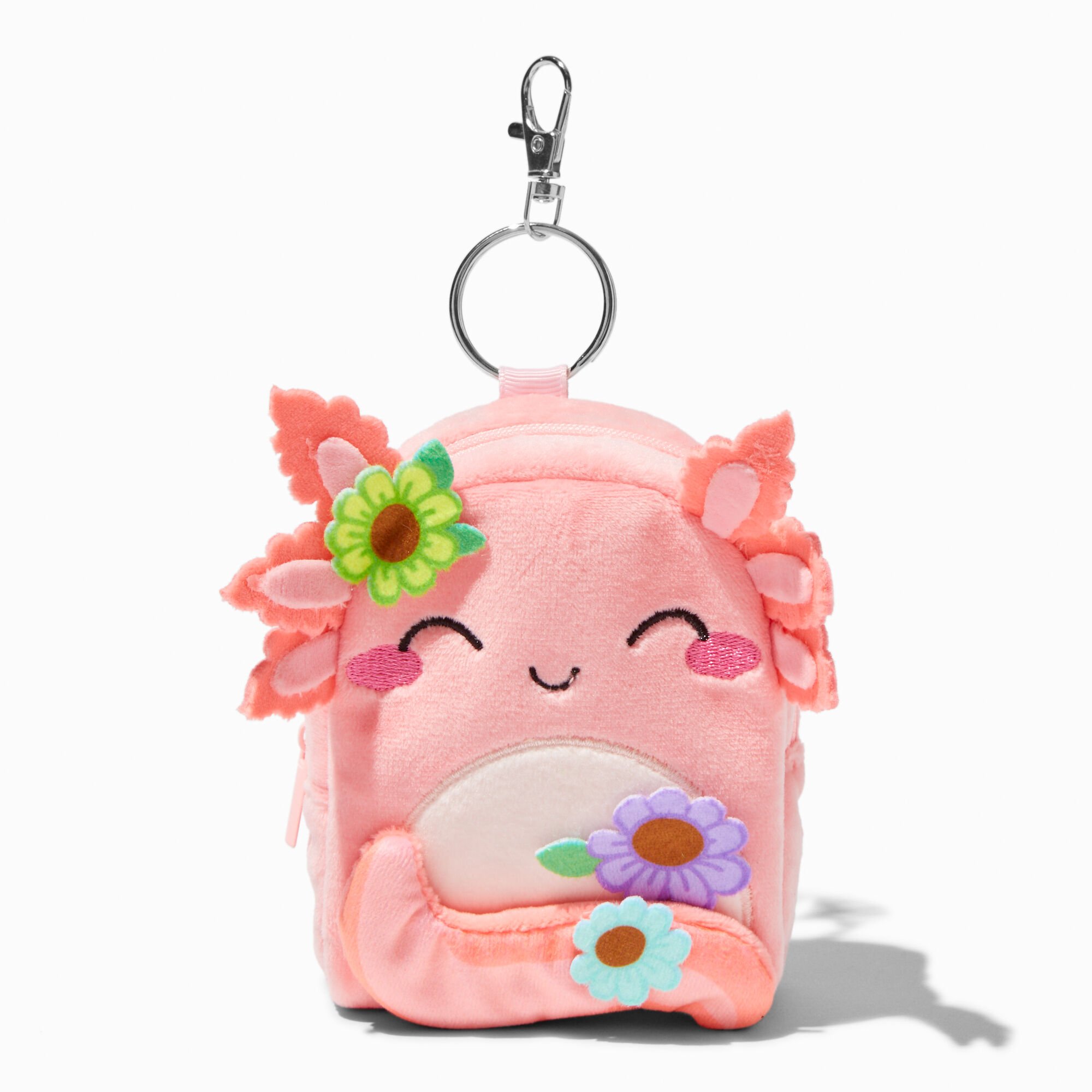 Ensemble d’articles de papeterie sac à dos 10 cm axolotl rose,