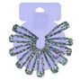 Space Splatter Snap Hair Clips - Black,