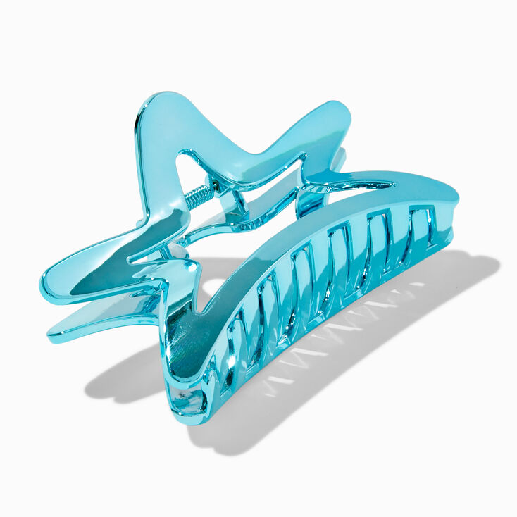 Holographic Blue Star Hair Claw,