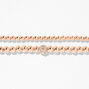 Rose Gold Fireballl Stretch Bracelets &#40;2 Pack&#41;,