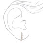 Silver 10MM Crystal Clip On Earrings,
