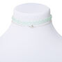 Sky Brown&trade; Cowrie Shell Choker Necklaces - Mint, 2 Pack,