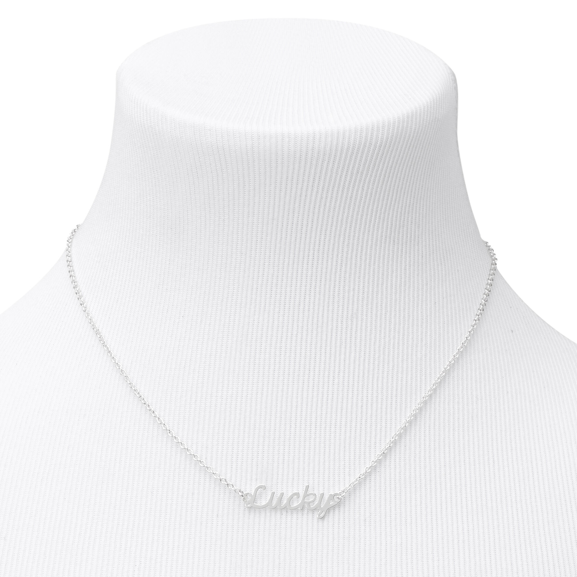 Silver Dainty Lucky Jewelry Set - 2 Pack,