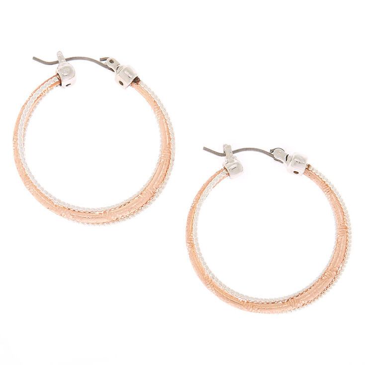 Mixed Metal 30MM Twisted Hoop Earrings | Claire's US